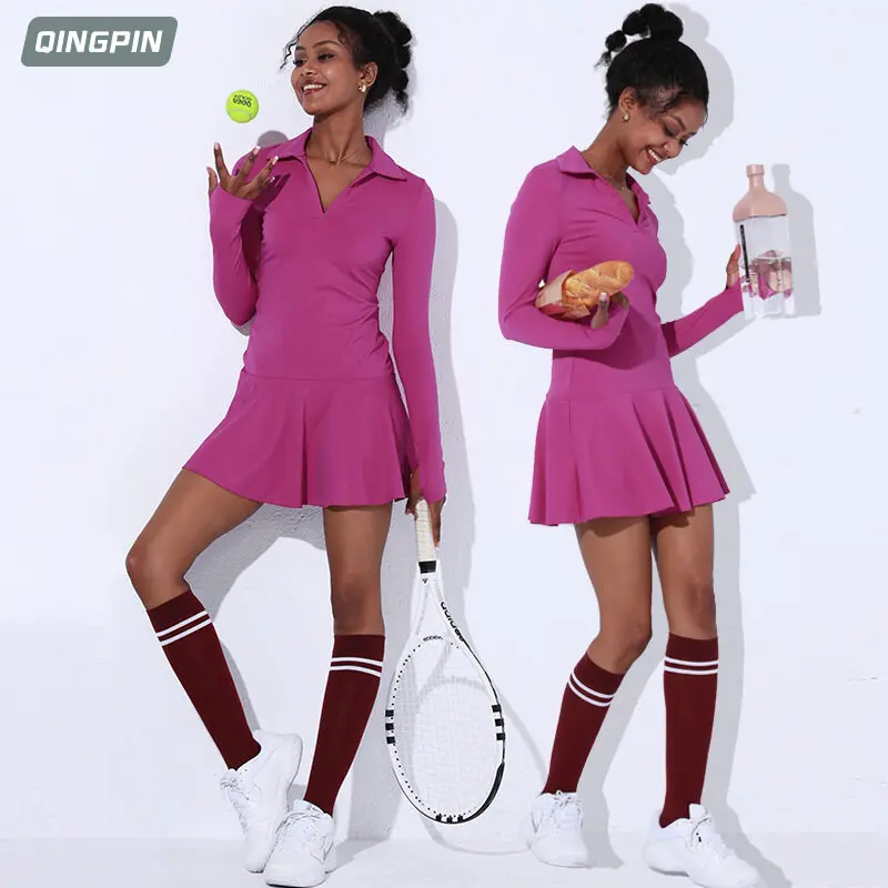 

Женское Спортивное платье для тенниса, юбка для тренировок, бега, гольфа, фитнеса, бадминтона, одежда для спорта