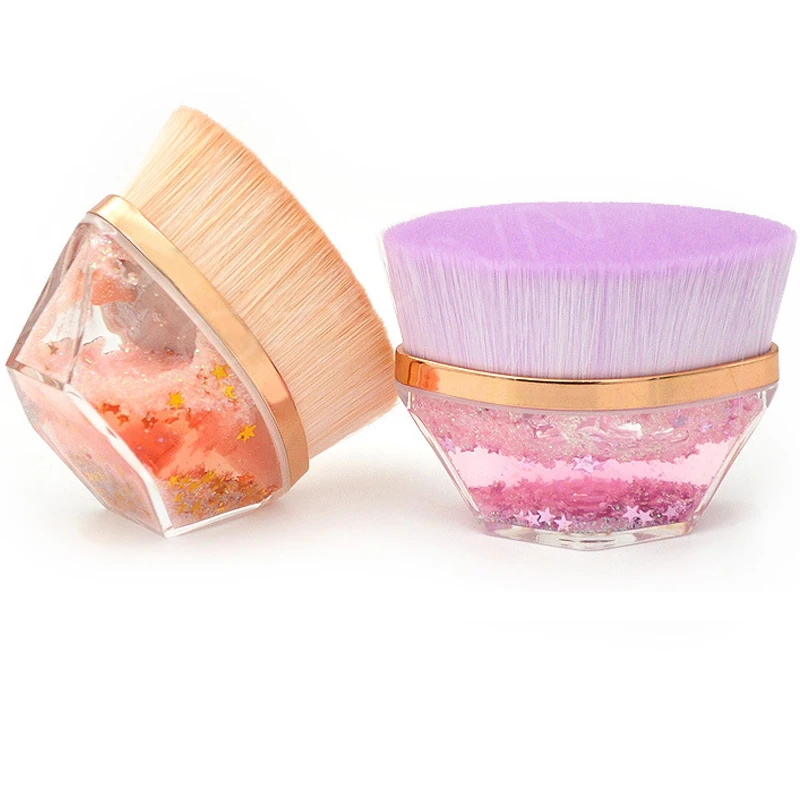 Портативная шестиугольная Кисть для макияжа Жидкая Основа Безупречная кисть