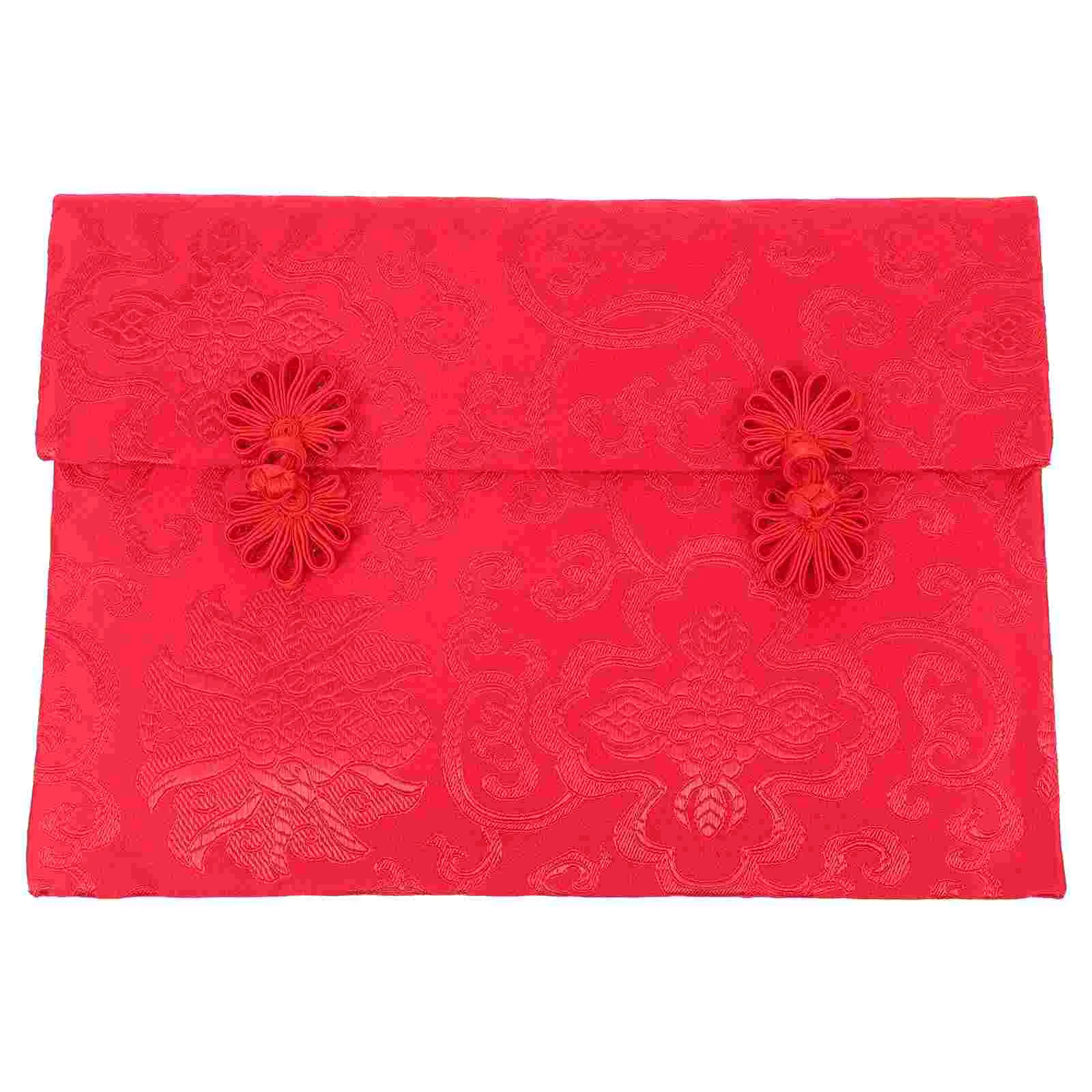 

Red Money Chinese Envelopes Silk Year Envelope Gift New Packets Wedding Pockets Pocket Packet Hong Bao Embroidery Wrap Hongbao