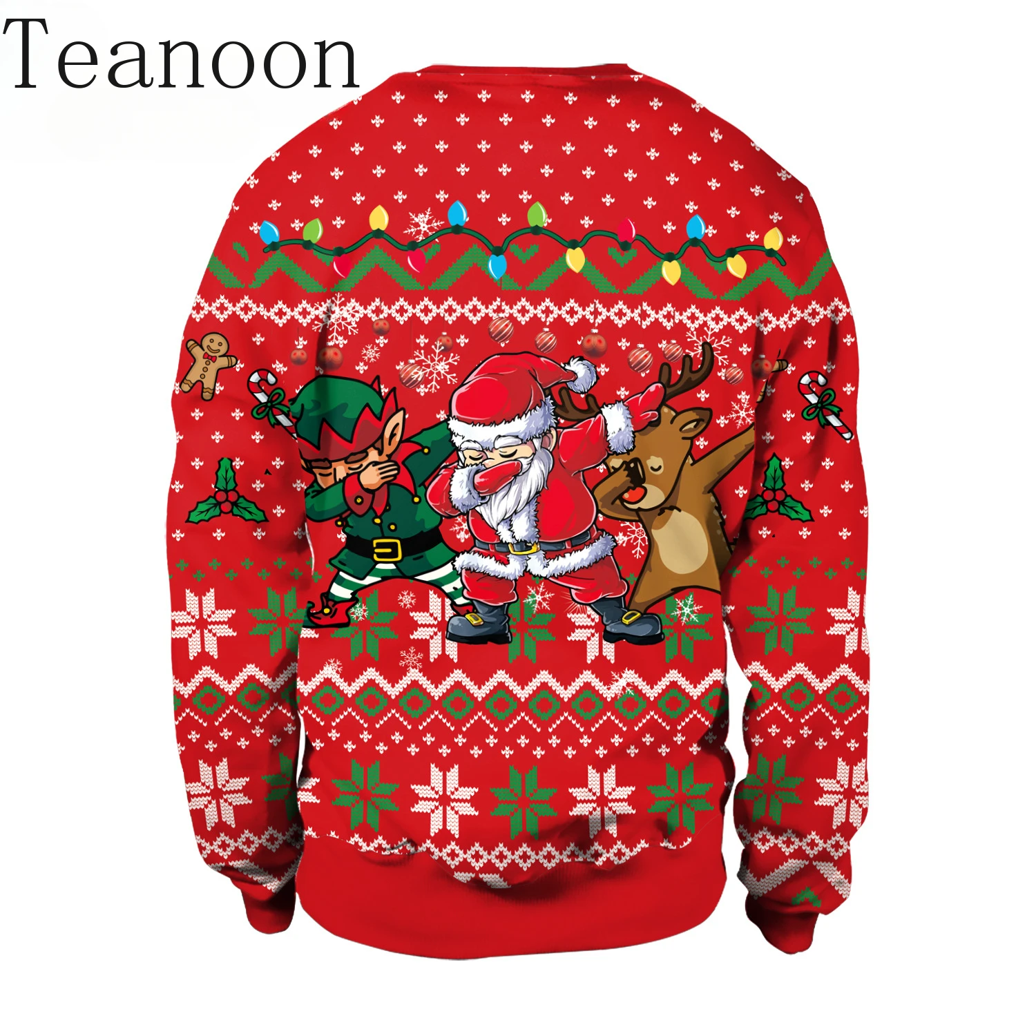 Новый уродливый рождественский свитшот пуловеры с рисунком Иисуса спортивный