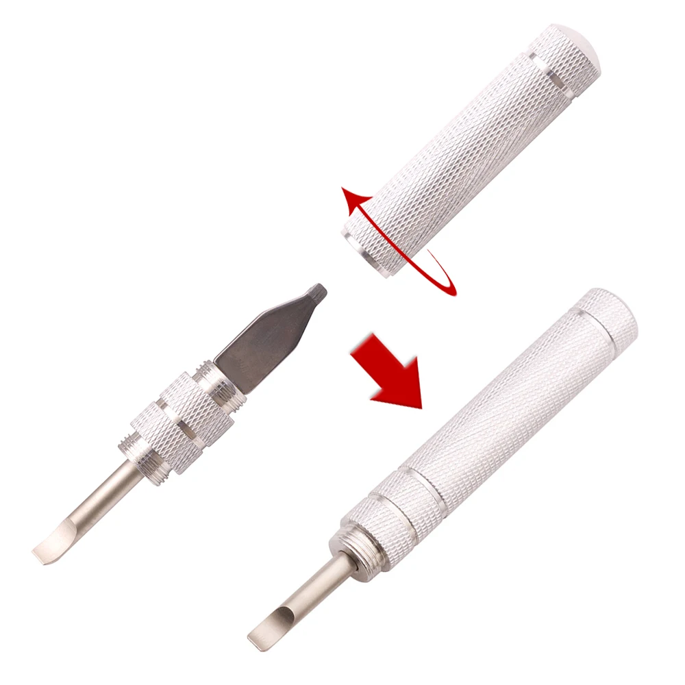 2 in 1 Watch Opener Pry Knife Durable Curved Prying Head Remover Watch Battery Replacement Watch Repair Work Tool