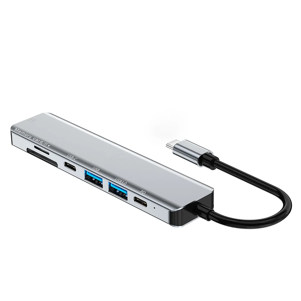 

Type-c Hub Laptop HDMI-compatible Docking Station USB Adapter Converter Card Reader Driver-free Computer Accessories