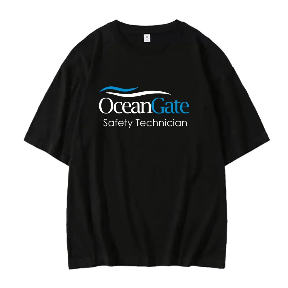Фото Футболка унисекс OceanGate Safety Technician из хлопка с коротким рукавом для мужчин и женщин, уличная одежда в стиле хип-хоп, футболка с графическим принтом №3