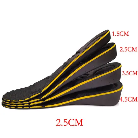 Массажные стельки для увеличения роста обуви для женщин, увеличивающие рост шаблоны, поддержка свода стопы 2-5 см, женские стельки для обуви, вставки
