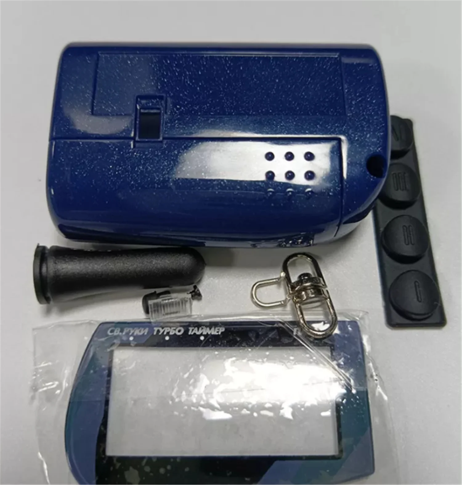 Russian version M4 Case keychain for Scher Khan magicar 4 3 lcd remote two way car alarm system |