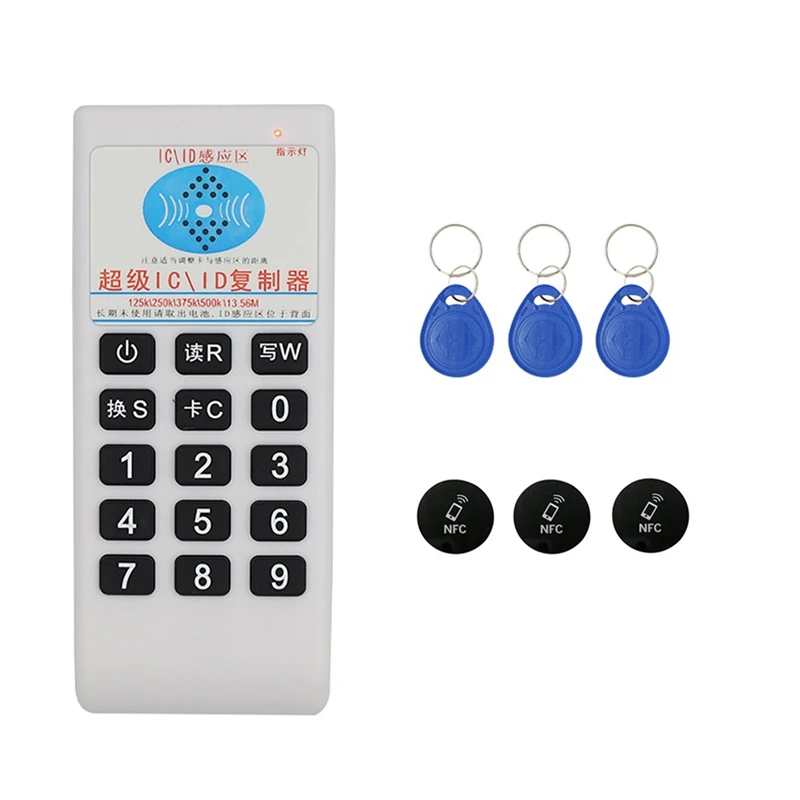 

Handheld RFID Duplicator NFC Reader 125Khz T5577 Writer 13.56Mhz UID Smart Chip Card Key Cloner Programmer Copier