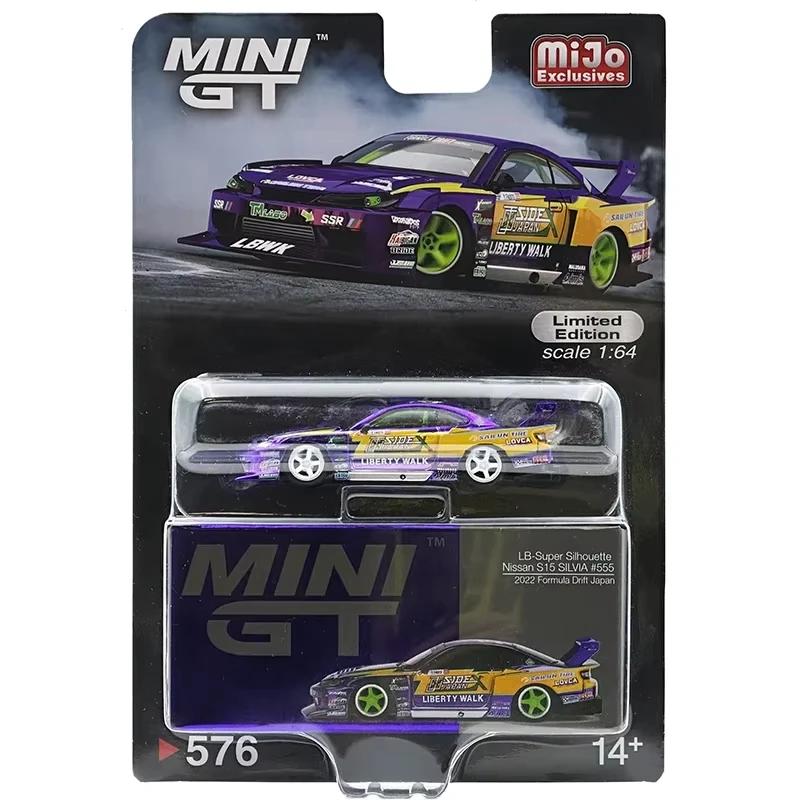 Фото **CHASE** MINIGT 1:64 GTR R35 SILVIA S15 RX7 FD3S LBWK KUMA Skyline Kenmeri KPGC110 Литая под давлением модель автомобиля, игрушки №3