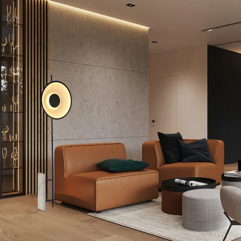 Креативные напольные светильники в стиле пост-модерн черная простая Напольная