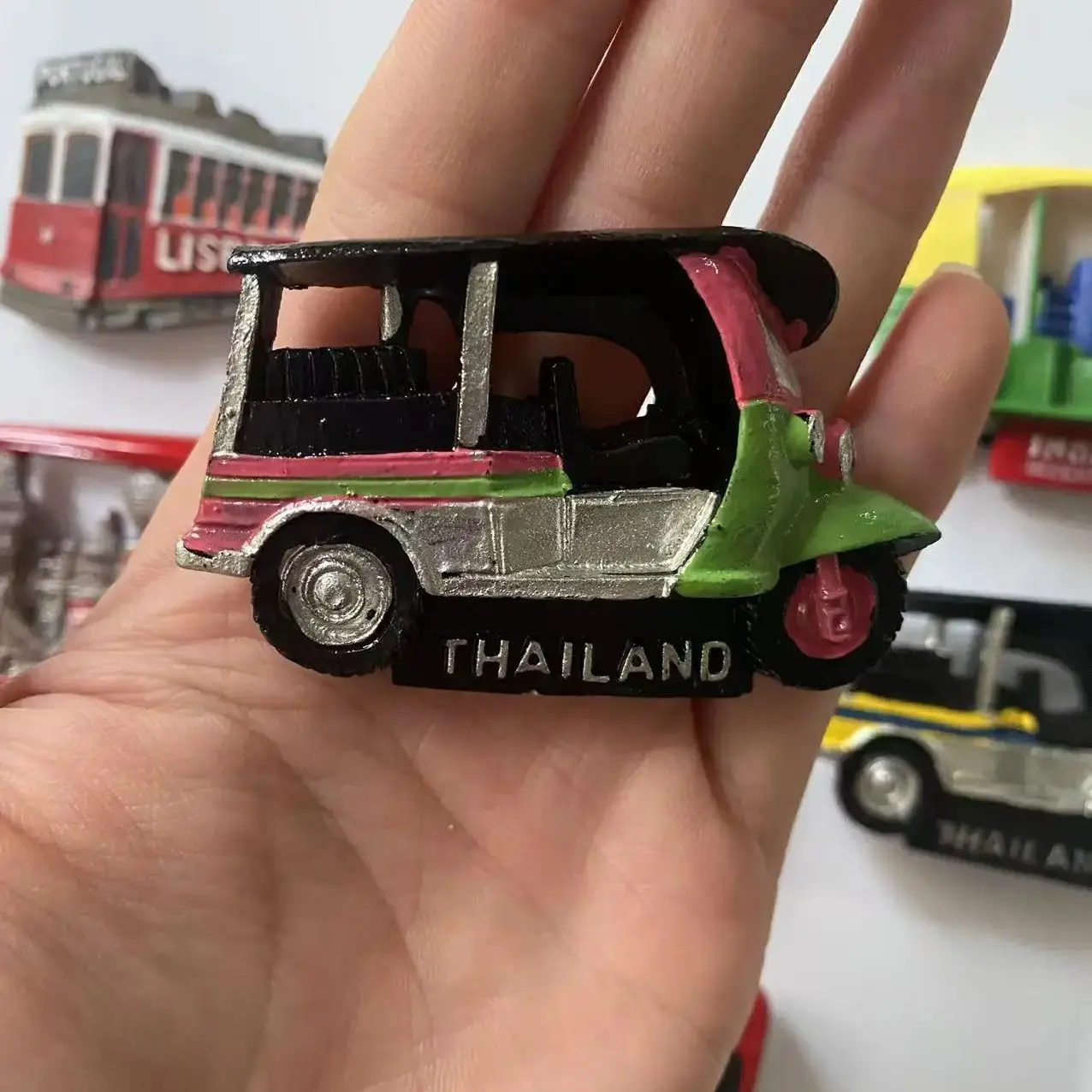 Various Countries Tuk Car Refrigerator Stickers Travel Memorial Decorative Magnet Gifts