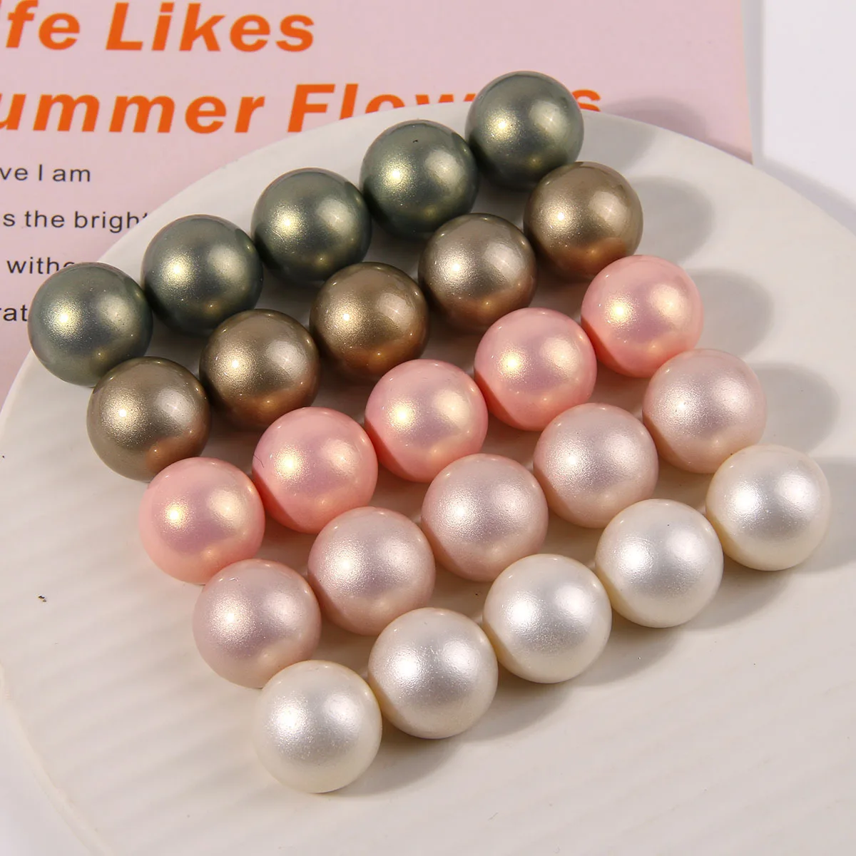 5 шт. Корейская версия темпераментных круглых бусин для хлеба с паром жемчужные
