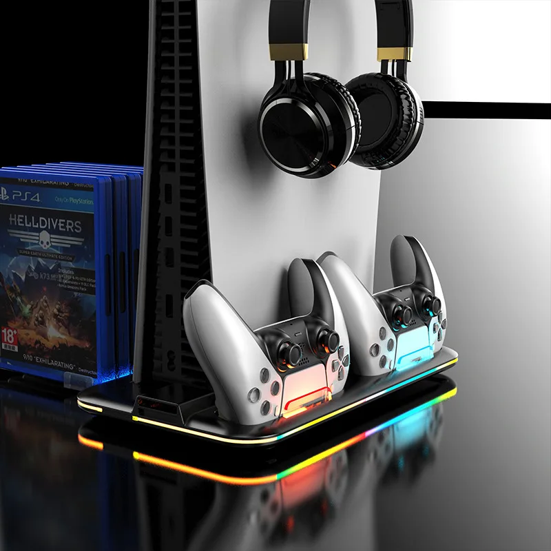 Для PS5 диск/цифровой многофункциональный охлаждающий Подставка для зарядки с