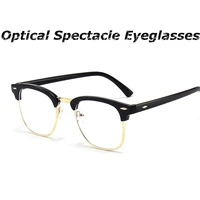 half frame blue light blocking glasses unisex vintage fashion optical computer eyewear ladies optical spectacle eyeglasses