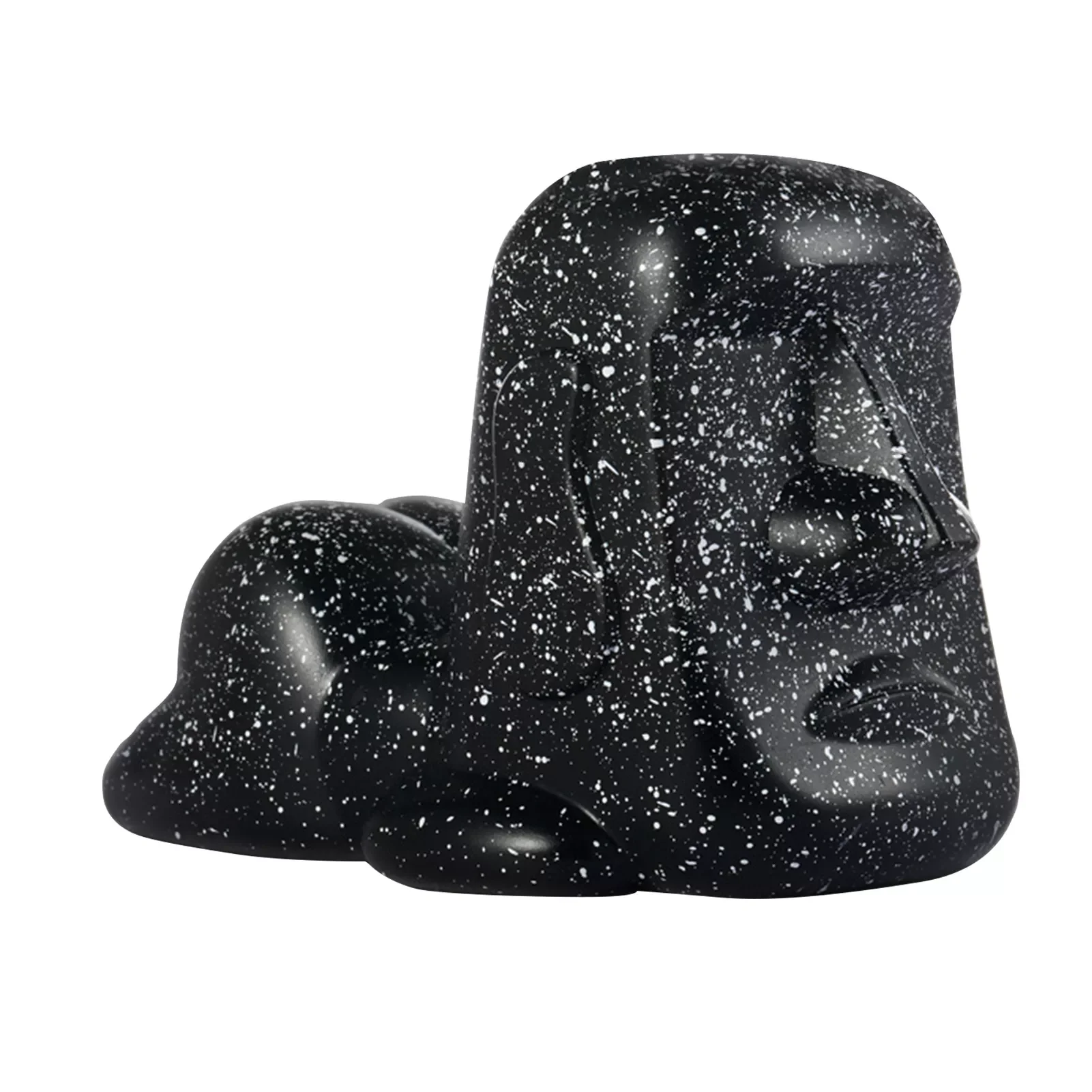 

Moai Easter Island Head Statues Moai Statue Decor With Mobile Holder Creative Figurine Sculpture with phone Holder