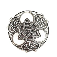 nostalgia knot trinity symbol viking norse witchcraft pins and brooches for women men ouija pin badge christmas gifts