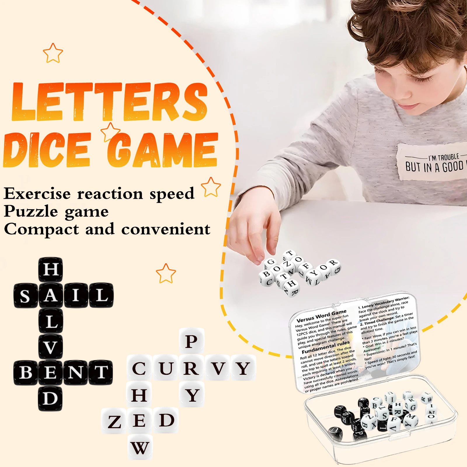 Модернизированный набор кубиков из 24 предметов игра Think 6-сторонние игральные