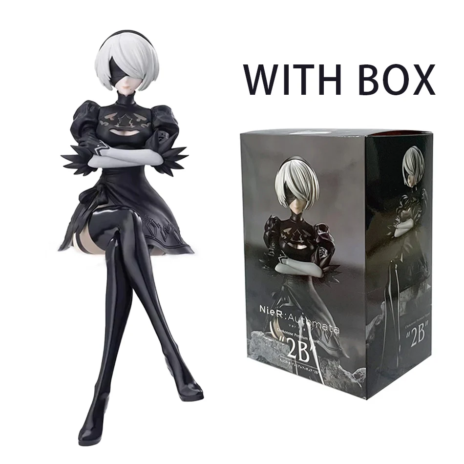 Фото Новый SEGA Nier:automata Ver1.1A 2B Yorha No. 2, 9S Тип B 9S Премиум Chokonose Фигурка Аниме Mdel Игрушки Коллекционный Подарок №1