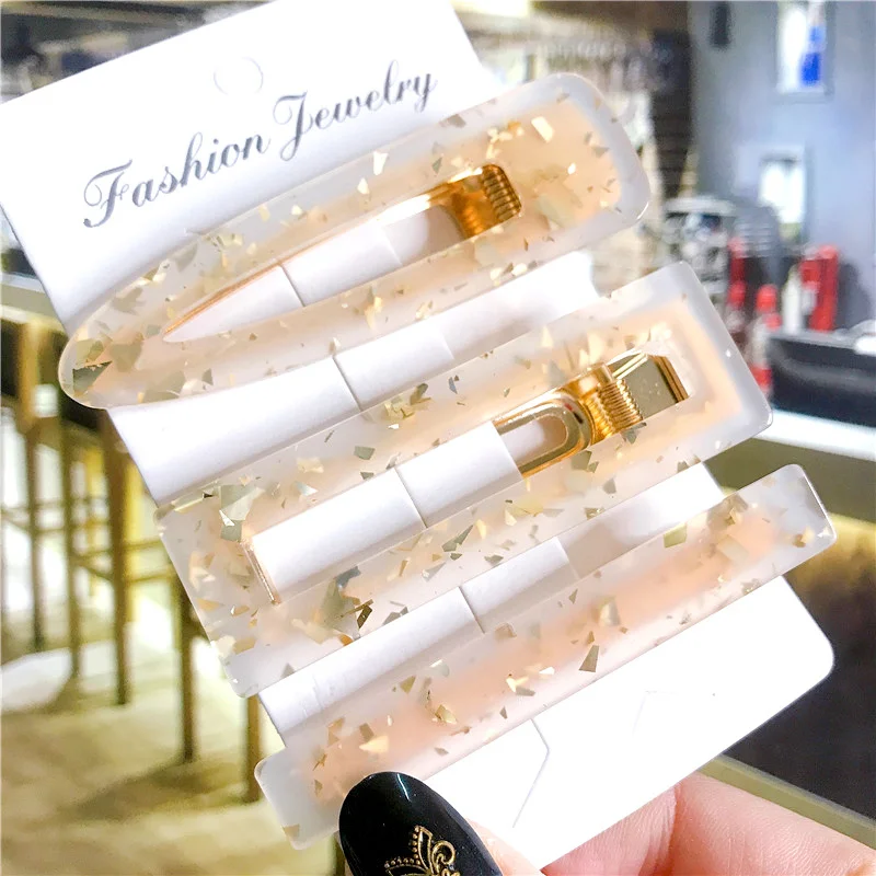 Женские заколки для волос из ацетата 3 шт