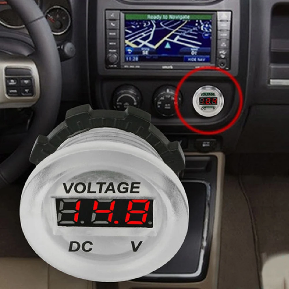 

DC LED Digital Voltmeter 6-35V Voltage Meter Auto Car Mobile Power Voltage Tester Detector Red Green Blue Yellow