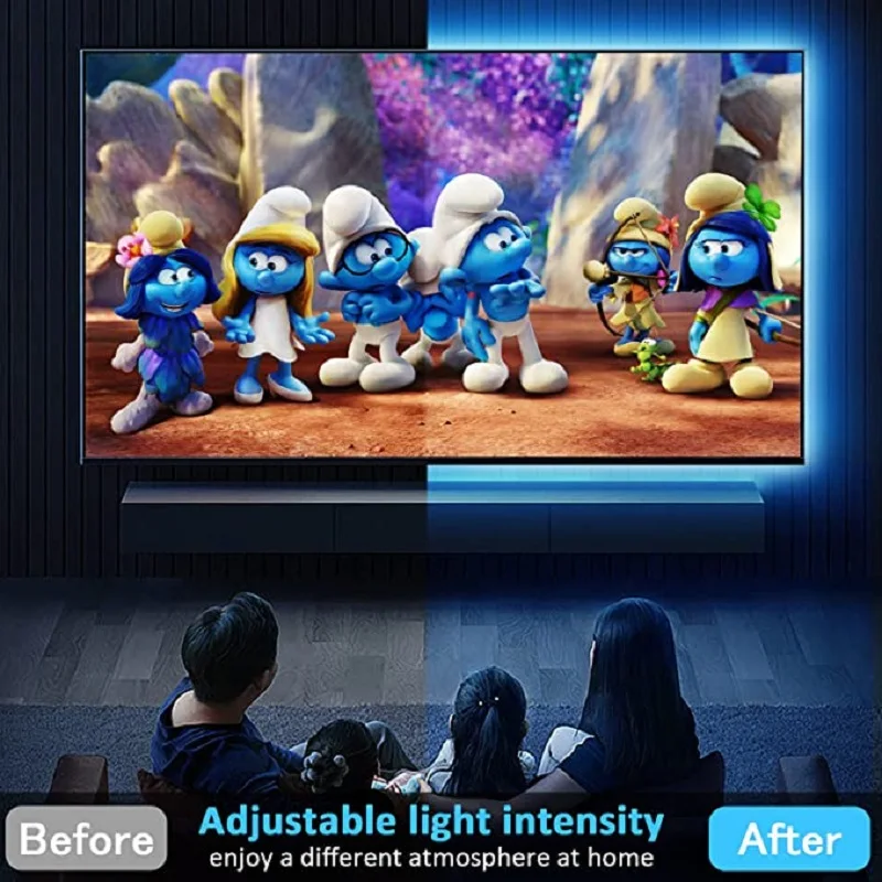 Светодиодная лента для украшения спальни 5 В USB цветная RGB телевизора