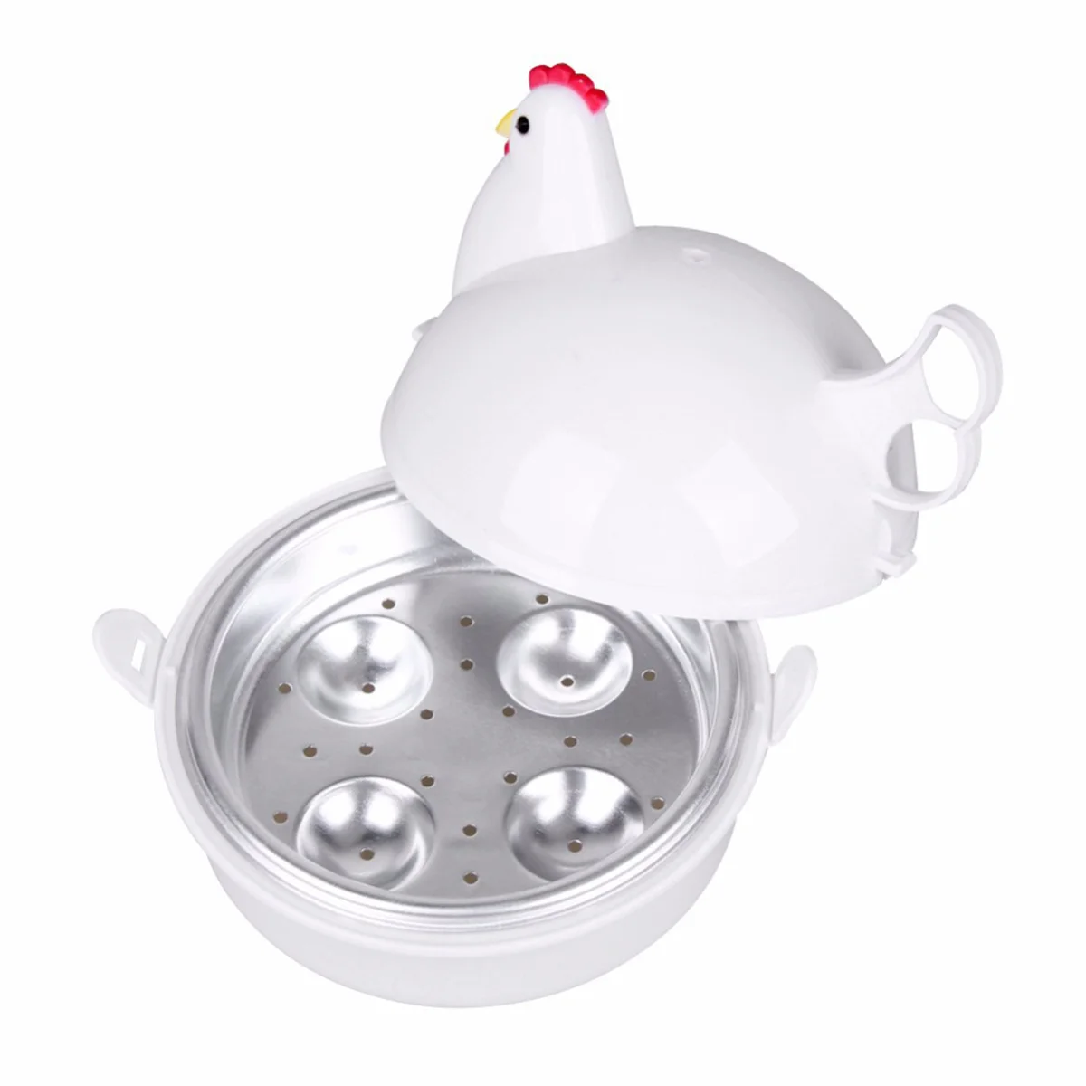 

Egg Cooker Boiler Microwave Poacher Steamer Chicken Makershape Electric Poaching Rapid Eggs Stovetop Hard Cooking Bowl Pot