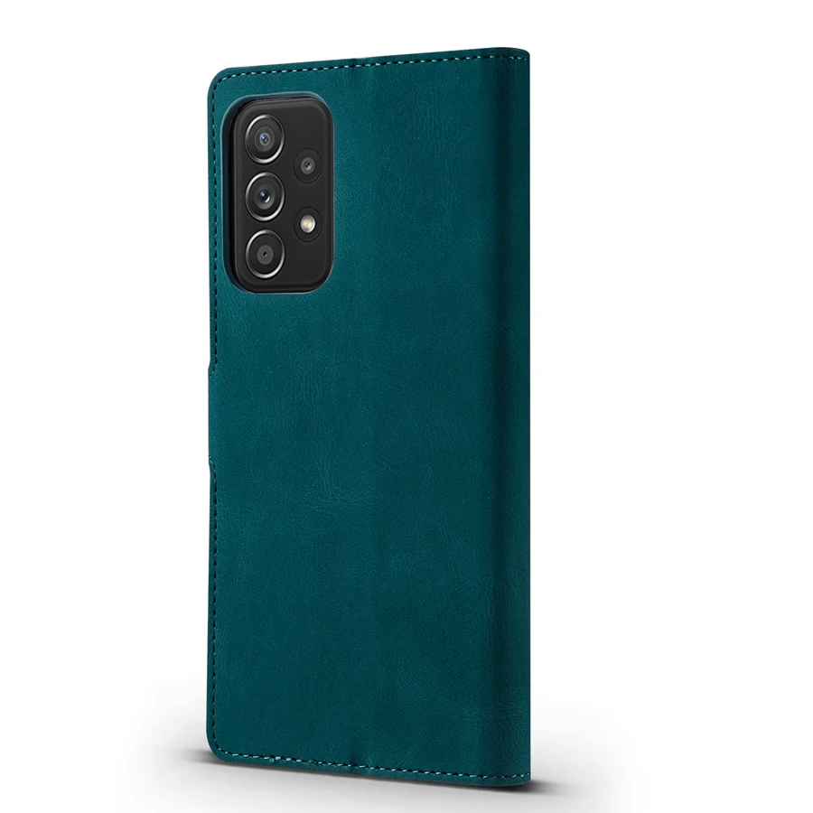 Wallet Skin Feel Leather Case For Samsung Galaxy A12 A13 A22 A32 A41 A50 A51 A52 A53 A70 A71 A72 S22 Ultra S21 Plus S20 FE S10