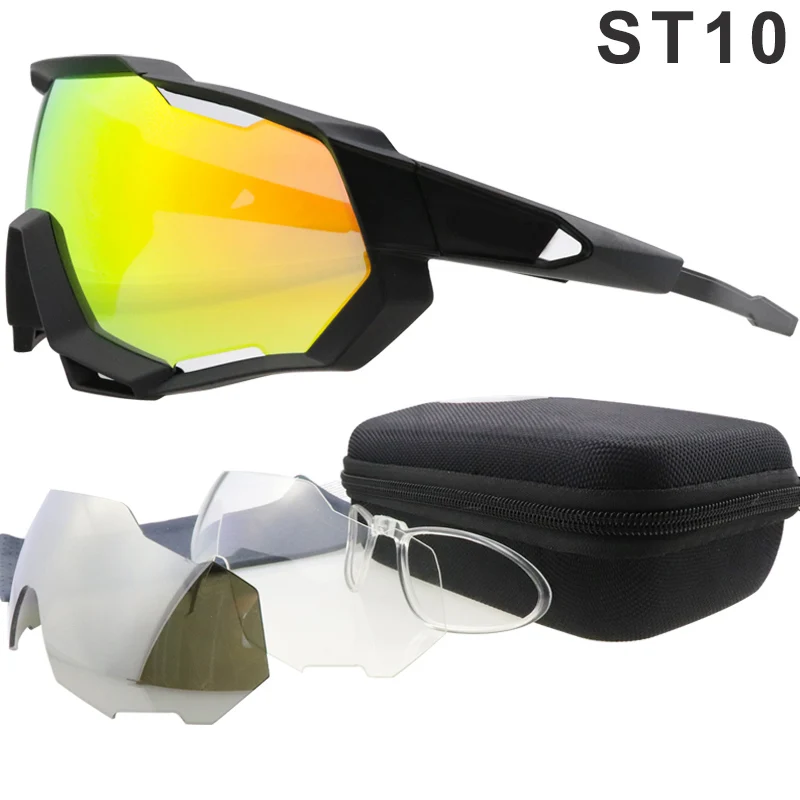 Brand Cycling Glasses Eyewear 3 Lens Sunglasses Coated Mirror UV400 Peter Outdoor Sports Goggles | Спорт и развлечения
