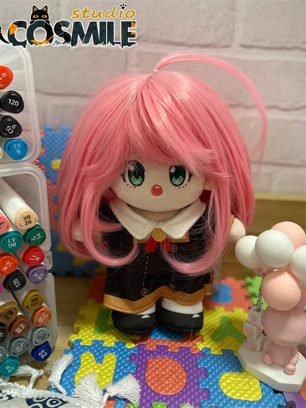 

Anime Comics SPY×FAMILY Anya Forger Pink Hair 20cm Plush Doll Body with Clothes Clothing Toy Collection Gift Sa KM Presale