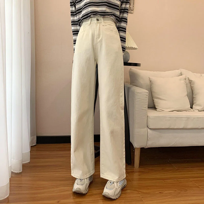 

Straight Leg Jeans For Women High Waist Stretch Denim Trousers Mom Jean Baggy Pants Casual Comfort Trousers Oversize