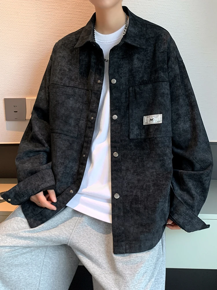 Джинсовое пальто мужская весна-осень 2024 новая модная красивая универсальная