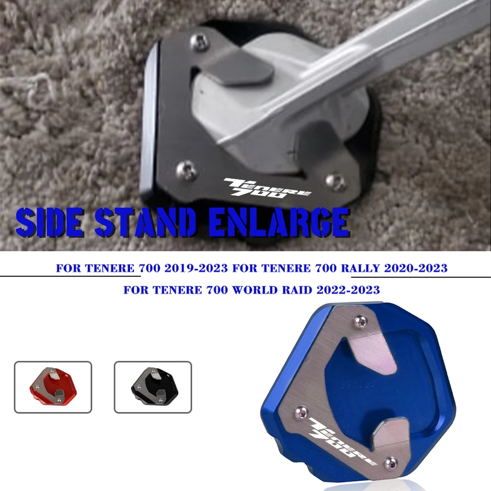 

Motorcycle For Yamaha Tenere 700 TENERE 700 Tenere700 2019 2020 2021 2022 2023 Kickstand Foot Stand Extension Pad Support Plate