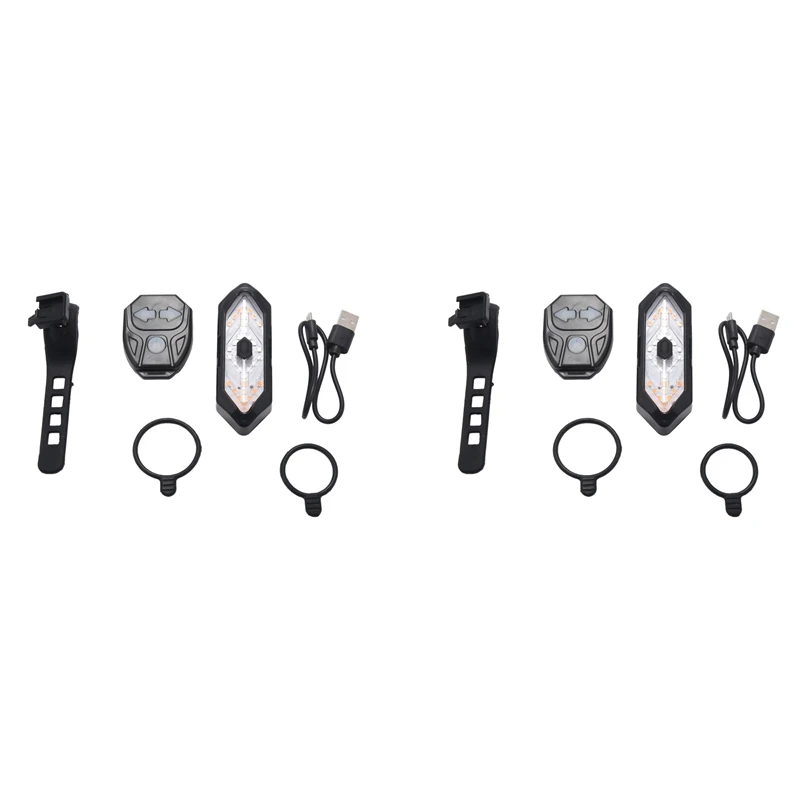 

2 шт., задний фонарь для велосипеда с USB-зарядкой