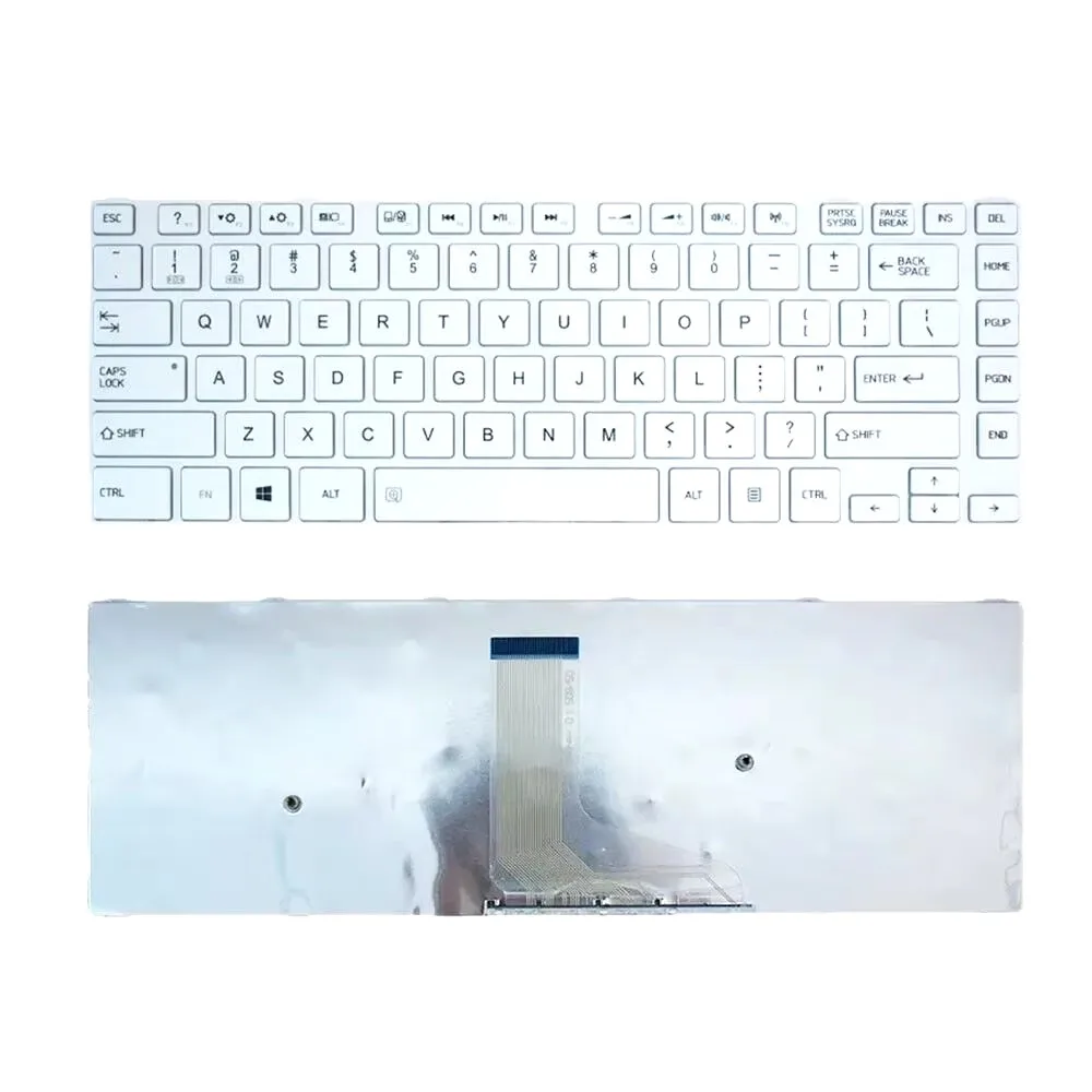 Клавиатура для Toshiba Satellite C40-A C40D-A C40t-A C45-A C45D-A C45T-A Белая раскладка США