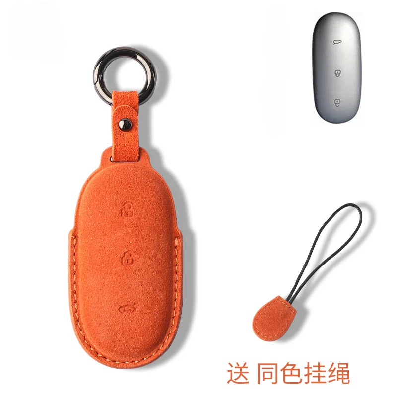 

For LEADING IDEAL Li xiang L8 L9 MAX L7 Suede personality dedicated key case Male and female keys set chain