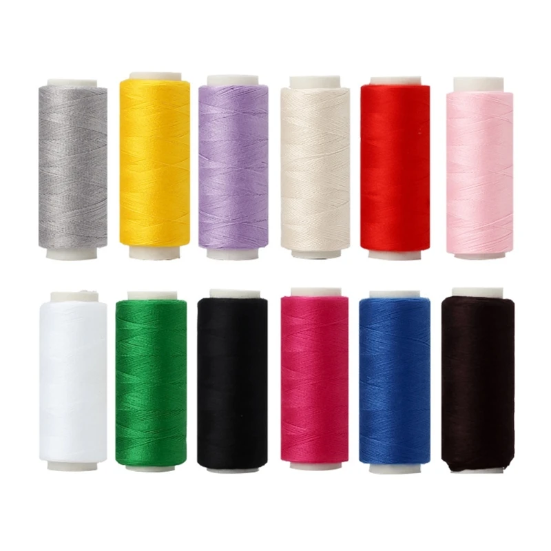 

Colors Waxed Thread Leather Sewing Thread Set for Emergency and Travel K0AB