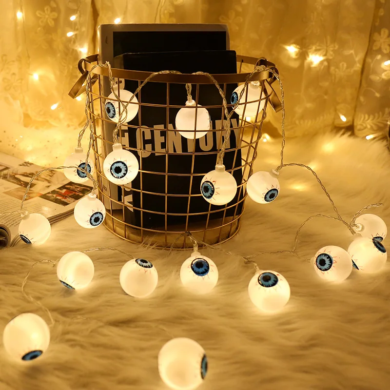 

1.5M Halloween Party Decoration Light Eyeball Pumpkin Ghost Spider LED Lamp Outdoors Garden Festival Party Home Decor Supplies