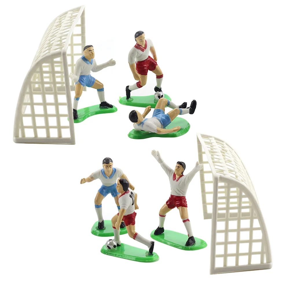 

Soccer Cake Footballdecorations Birthday Cupcake Toppers Topper Kids Party Figurines Cakes Team Decoration Figure Picks Theme