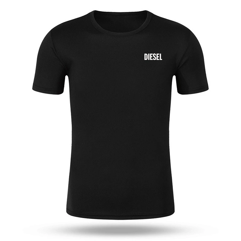 

New 100% Cotton Casual T-Shirt Sports Printed Cotton Top O Neck Comfortable Sweat Absorbing Cotton Short Sleeve Large Size