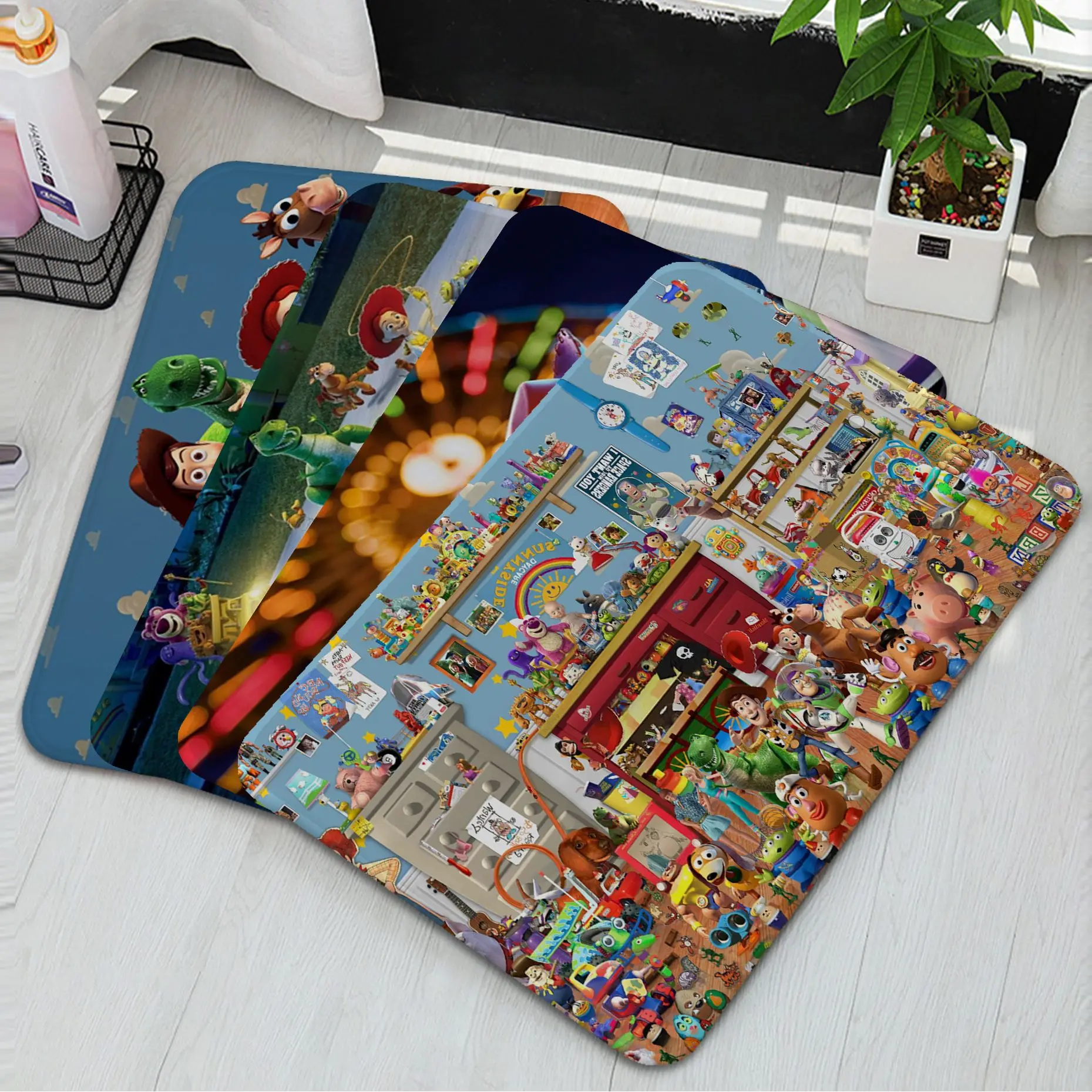 

Disney Toy Story Entrance Door Mat Non-Slip Laundry Room Mat Laundry Decor Balcony Child Living Room Alfombra
