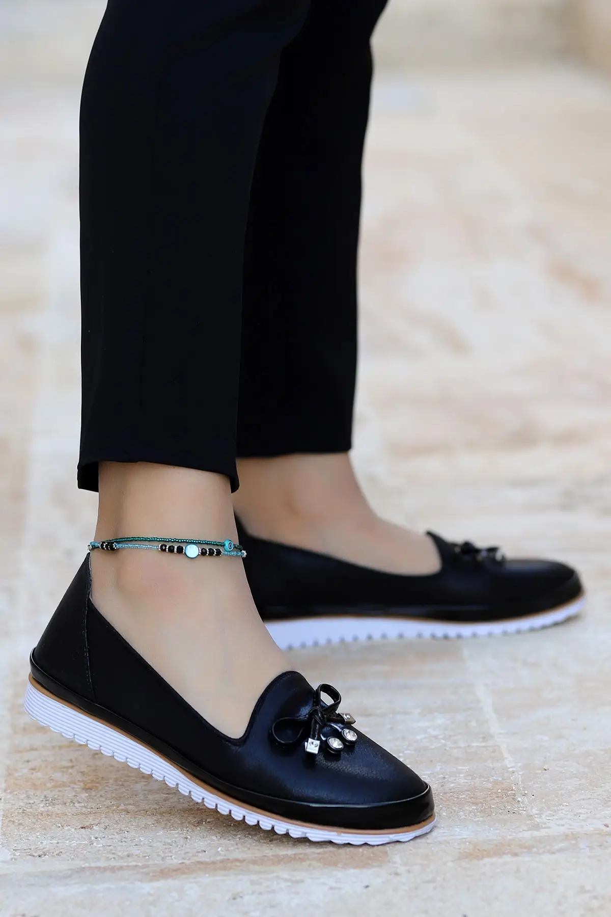 

Туфли женские на плоской подошве, Повседневная модная элегантная обувь, черные, летняя обувь