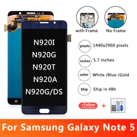 amoled 5 7inch lcd display with touch screen digitizer assembly for samsung galaxy note 5 n920i n920g n920gds n920t n920a