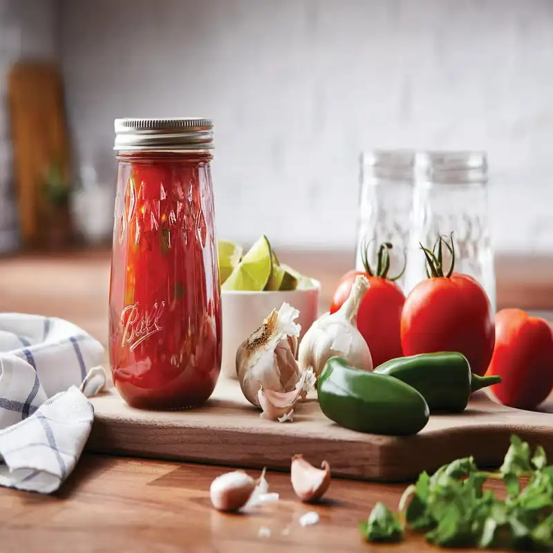 

Flute Jars, 16 Ounces, 4 pack