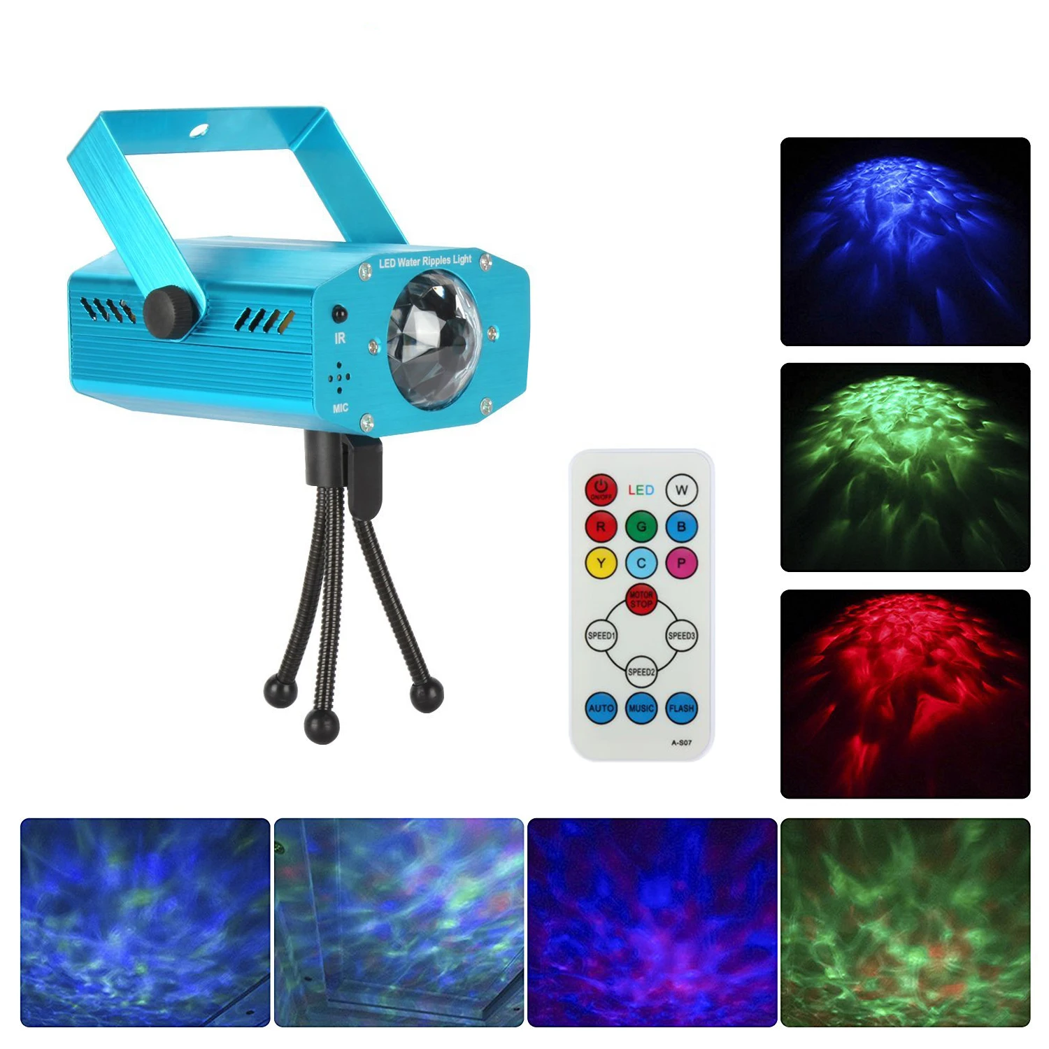 

Сценическое освещение, цветные Пульсации воды, светодиодные цветные огни, улучшенные модели RGB, 12 Вт, Пульсация воды