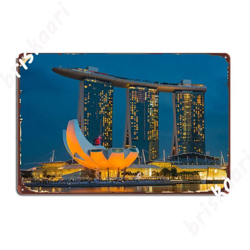 

Настенный плакат с надписью «Singapore Marina Bay»