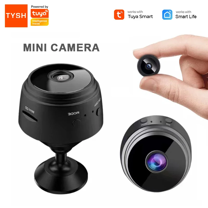 

TYSH A9 Mini Camera Tuya Wifi Camera Wireless Hd 1080p Indoor Home Security A9 Mini Camera Cheap