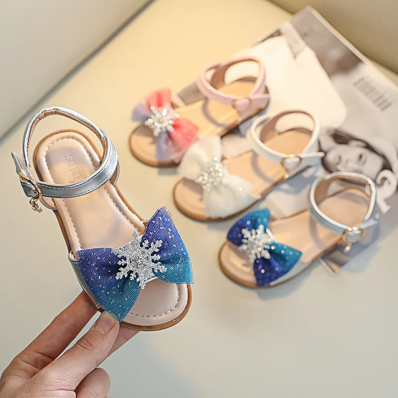 Girls' Sandals Fashion Girls' Princess Shoes Children's Soft Soled Children's Baby Shoes Personalized Lightweight Wear-resistant