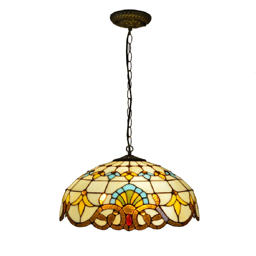 

LED Modern Stained-Glass E27 90-260V Kitchen Dining RoomLiving Room And Bedroom Kitchen Pendant Lamps Fixtures