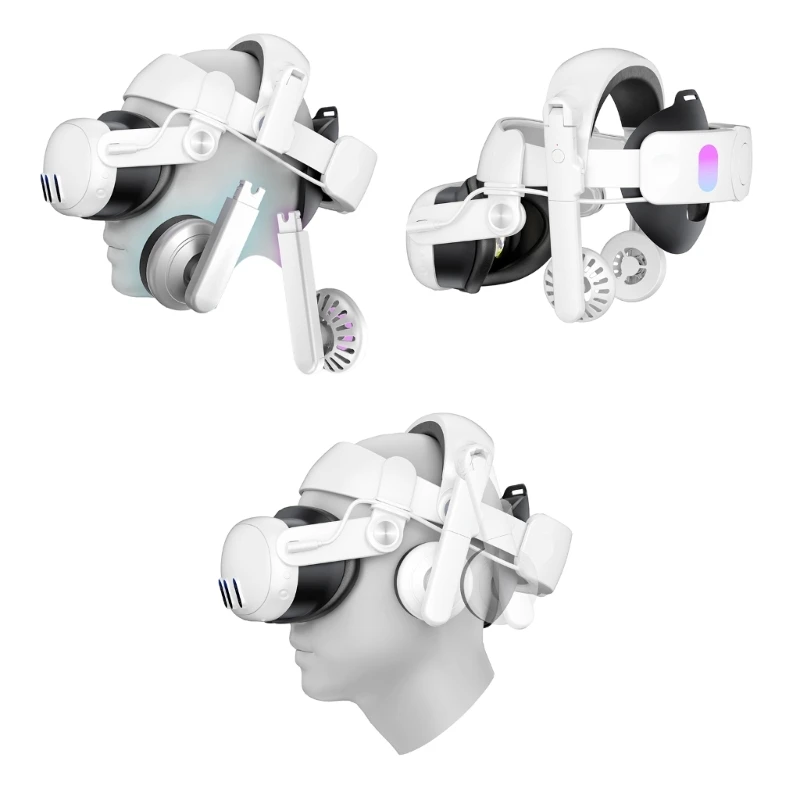 

Adjustable Head Strap for VR Headbands with Fan/Earphone Noise Reduction Adjustable Glasses Accessories