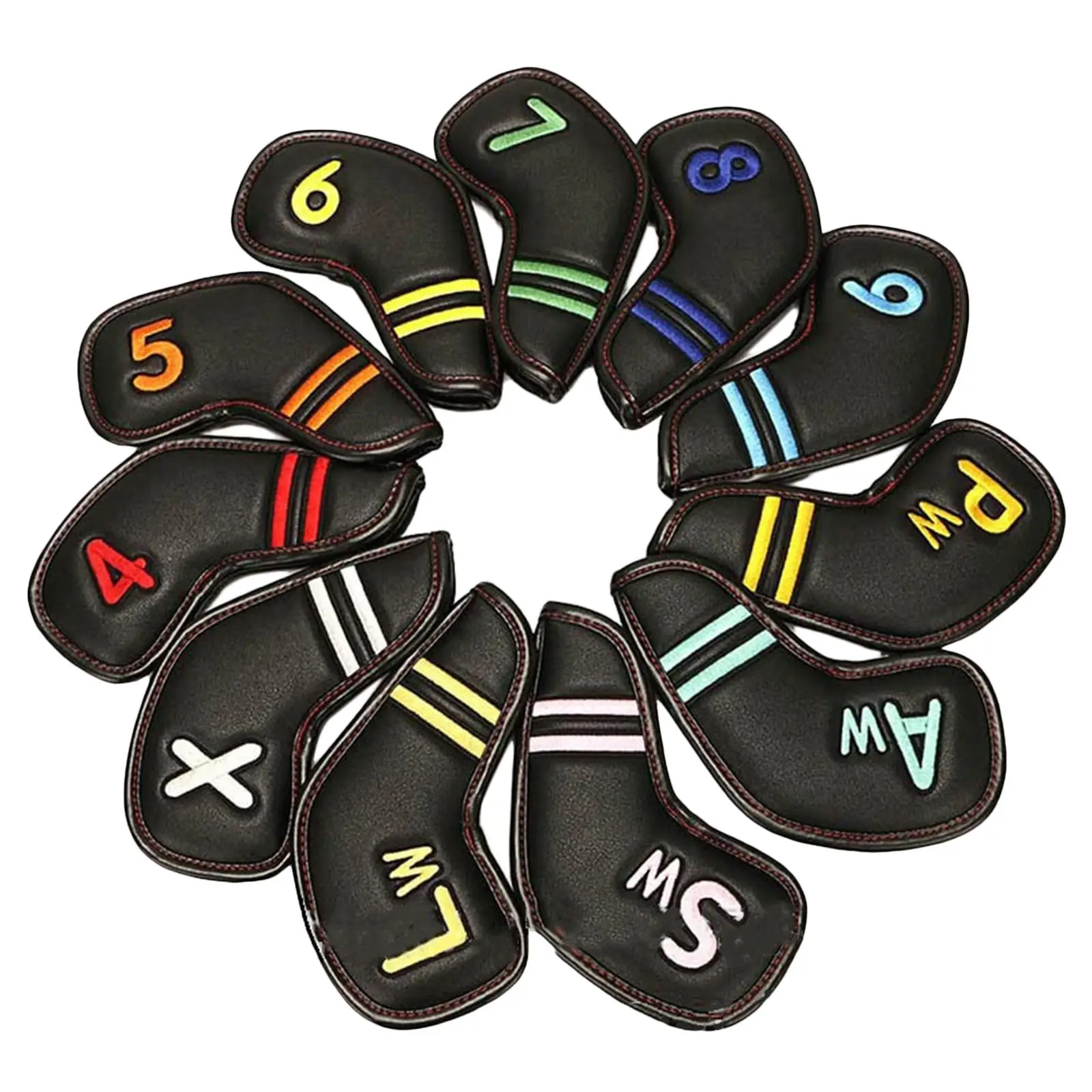 

11pcs Golf Iron Headcover Waterproof Head Cover Protector Case Guard