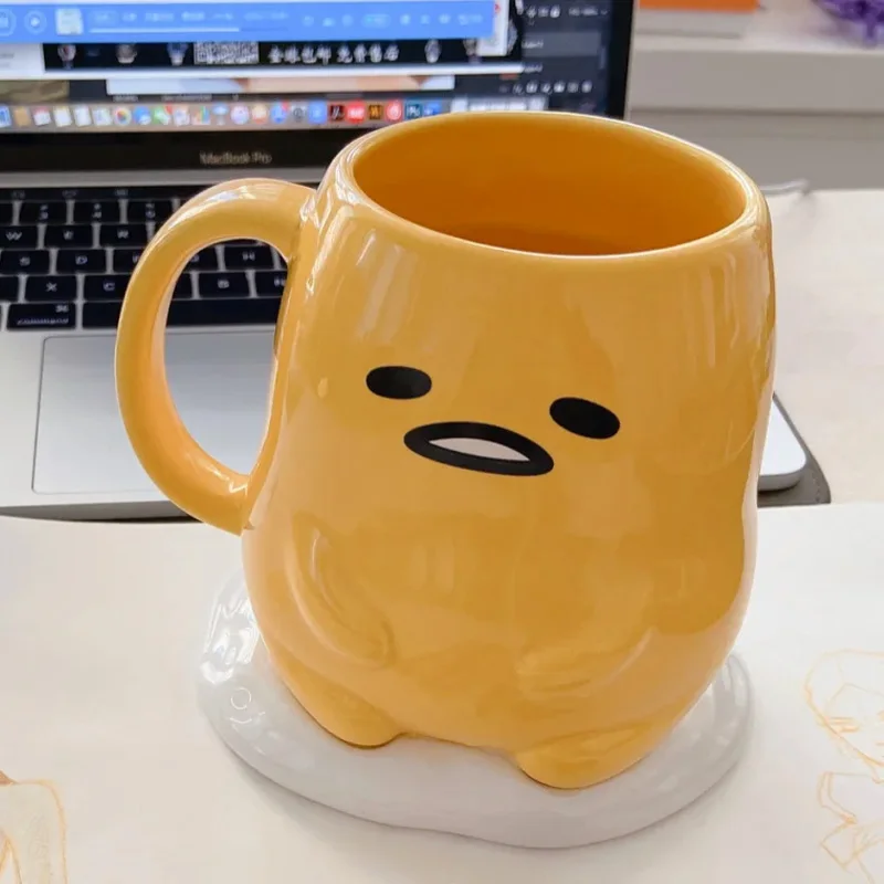 Кавайная экшн-фигурка Гудетама ленивое яйцо игрушка мультяшное керамическая