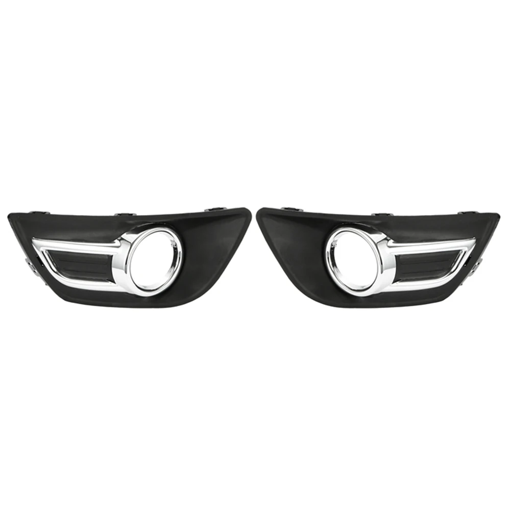 

1 Pair for Citroen C4 C-Quatre 2008-2011 Chrome Front Bumper Fog Lamp Light Cover Front Fog Lamp Frame